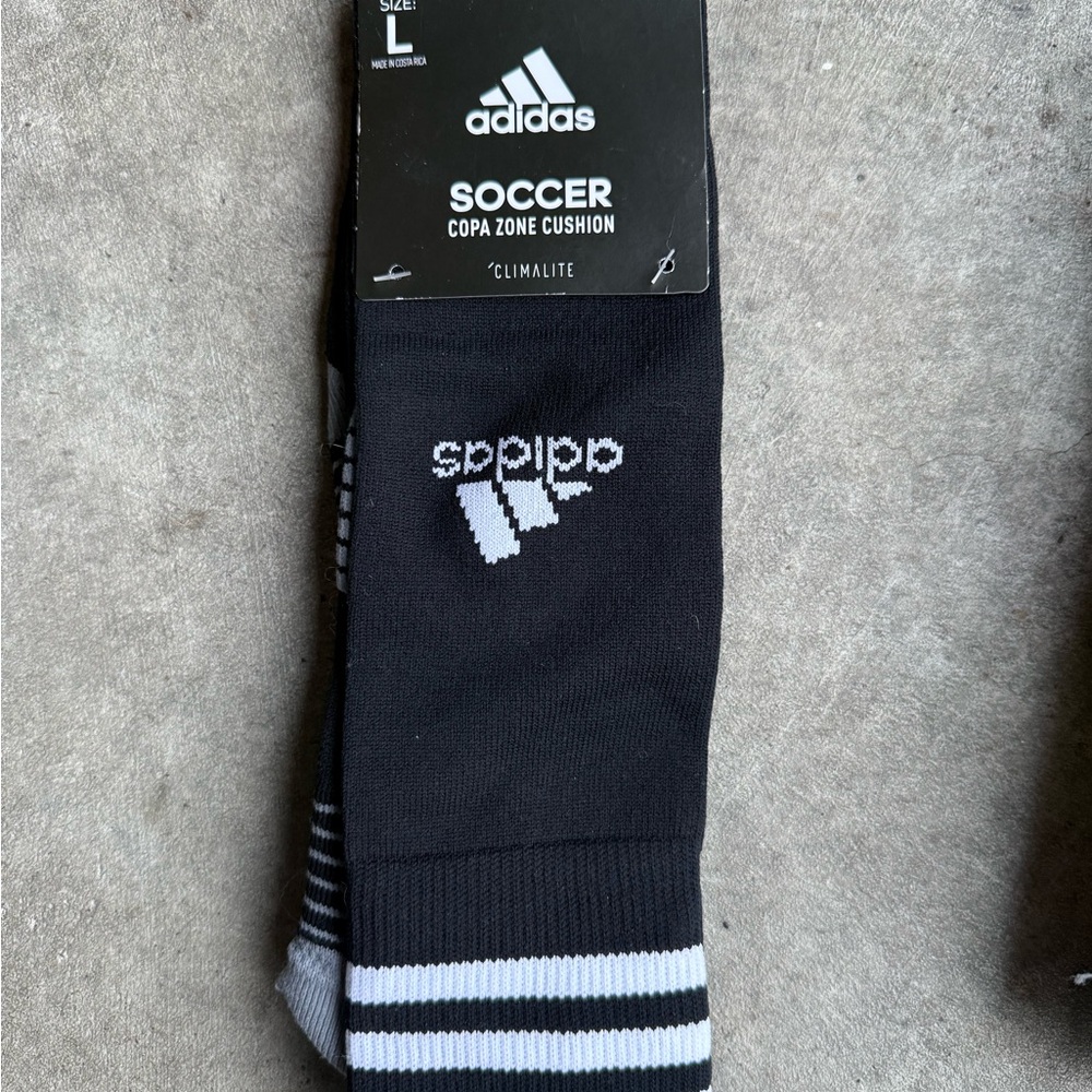 Adidas Over Knee Black Soccer Socks